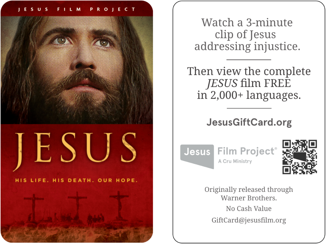 JESUS Film card